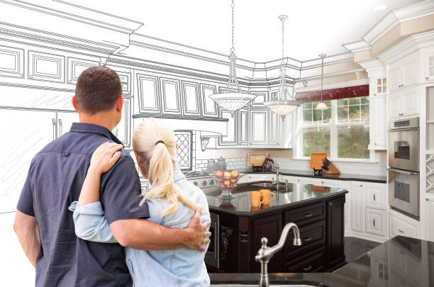 Professional Kitchen Island Installation technician working in Hastings, PA
